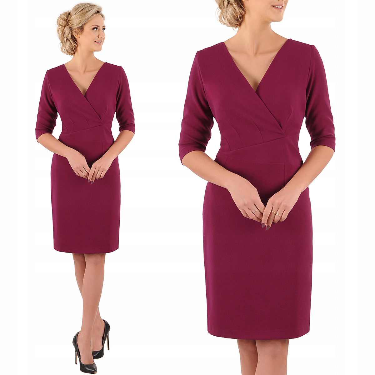 Sukienka ELIZA | color:bordowy
