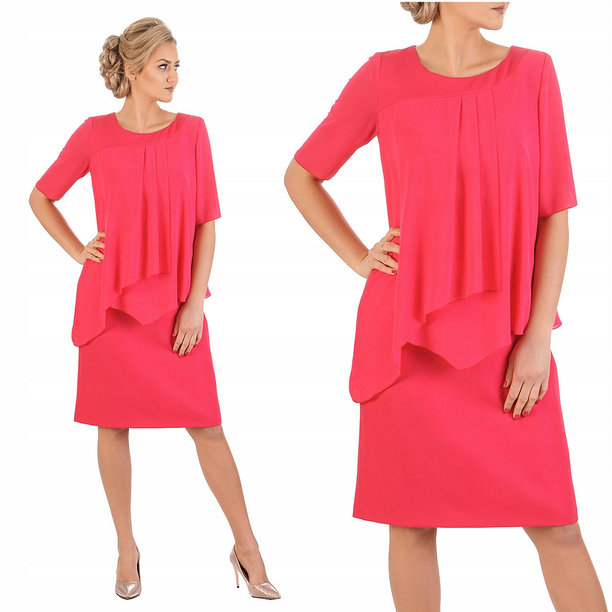 Sukienka Evita | color:amarantowy