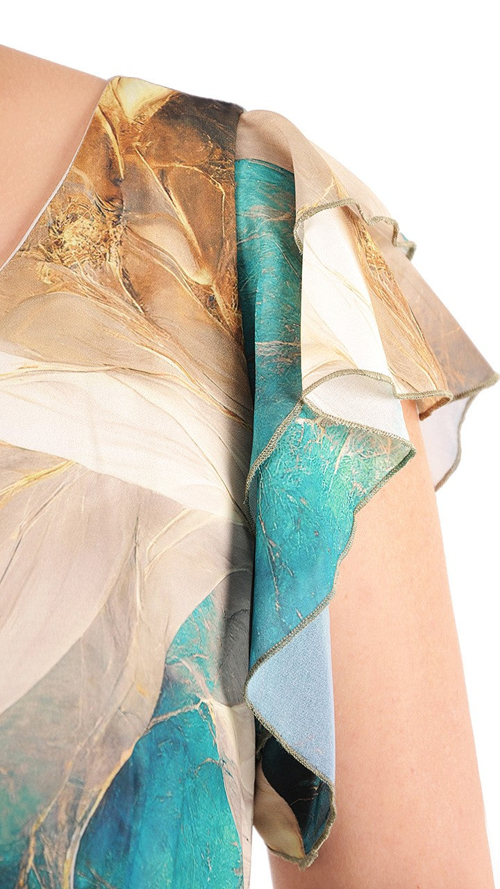 Sukienka Kayra II letnia damska na wesele elegancka na komunie wizytowa | color:zielony