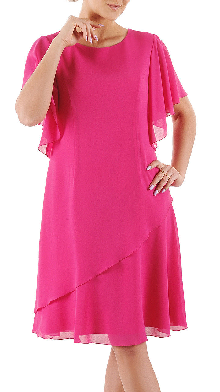 Elegancka sukienka Keyti | color:amarantowy