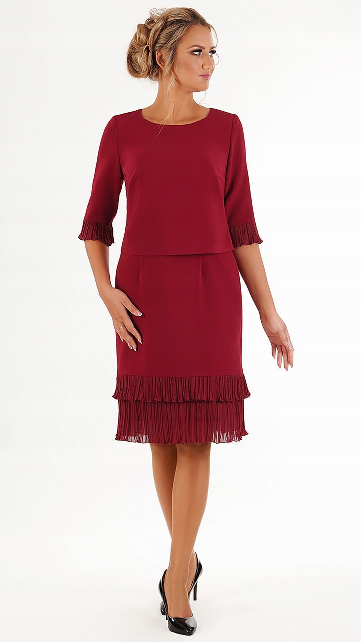 Sukienka Lili | color:bordowy