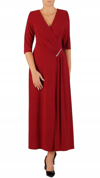 Loren Elegant Long Dress | color:czerwony