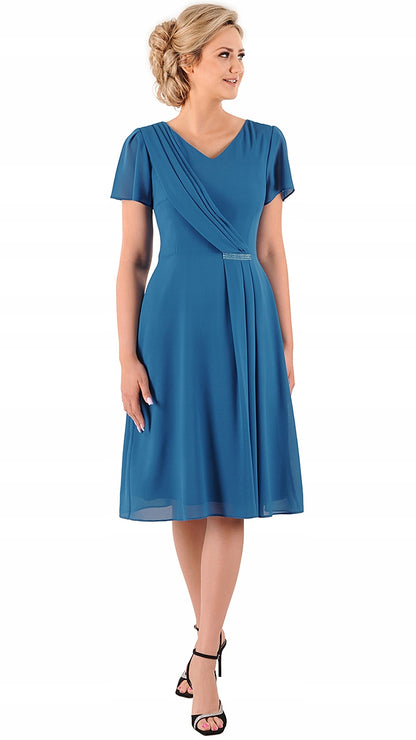 Elegancka sukienka Malwina | color:turkusowy