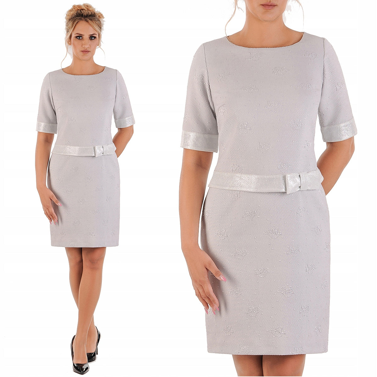 Elegancka sukienka Marcela | color:popiel