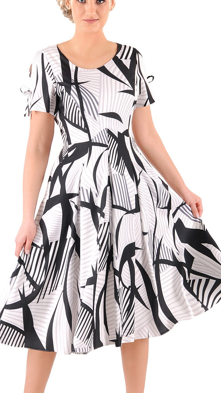 MARIKA Women's Elegant Summer Occasion Dress for Weddings and First Communion Celebrations | color:czarny