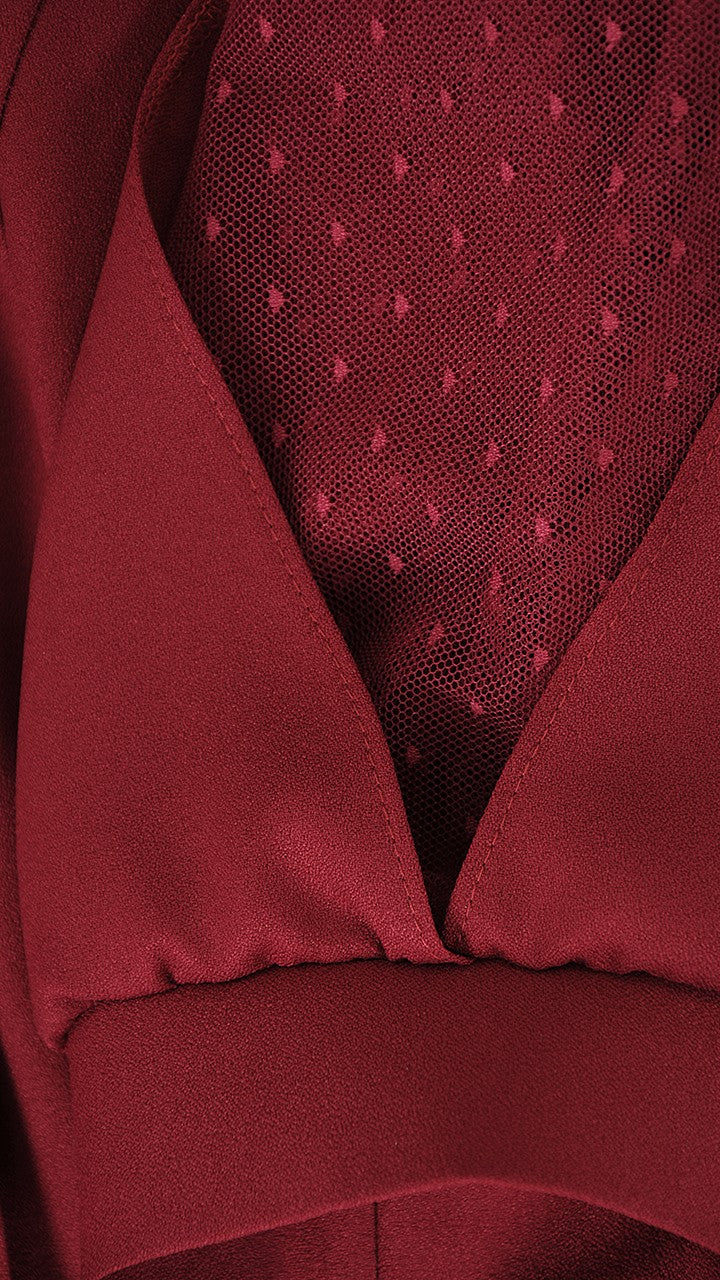 Sukienka MILENA letnia damska na wesele elegancka na komunie wizytowa | color:bordowy