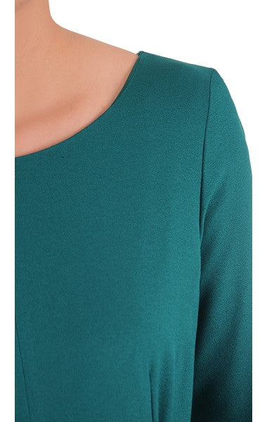 Sukienka Naomi III letnia damska na wesele elegancka na komunie wizytowa | color:zielony