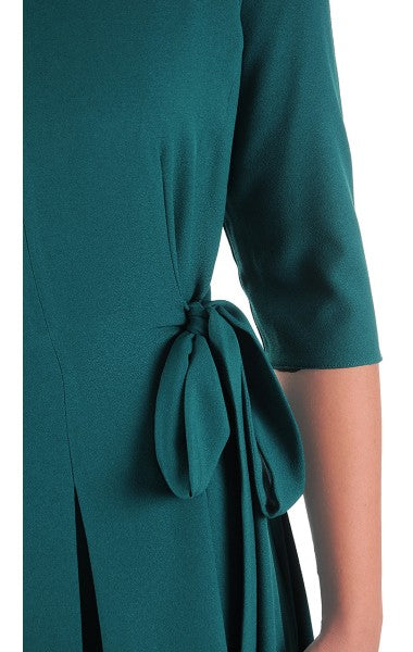 Sukienka Naomi III letnia damska na wesele elegancka na komunie wizytowa | color:zielony