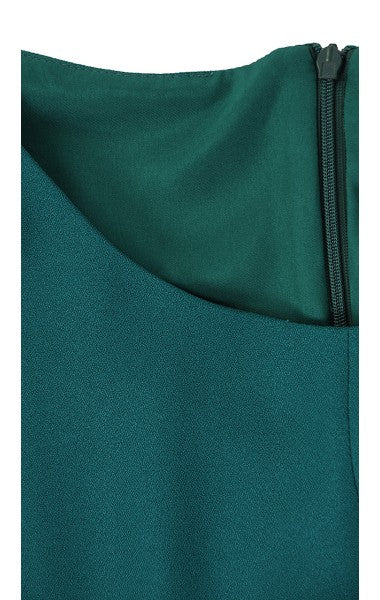 Sukienka Naomi III letnia damska na wesele elegancka na komunie wizytowa | color:zielony