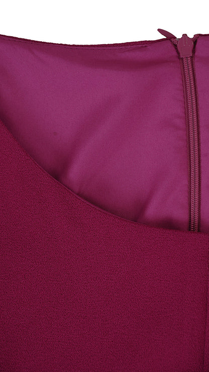 Sukienka Naomi III letnia damska na wesele elegancka na komunie wizytowa | color:fuksja