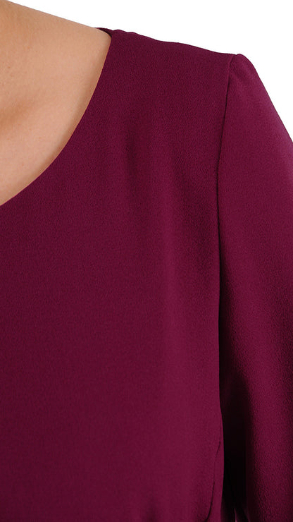 Sukienka Naomi III letnia damska na wesele elegancka na komunie wizytowa | color:fuksja