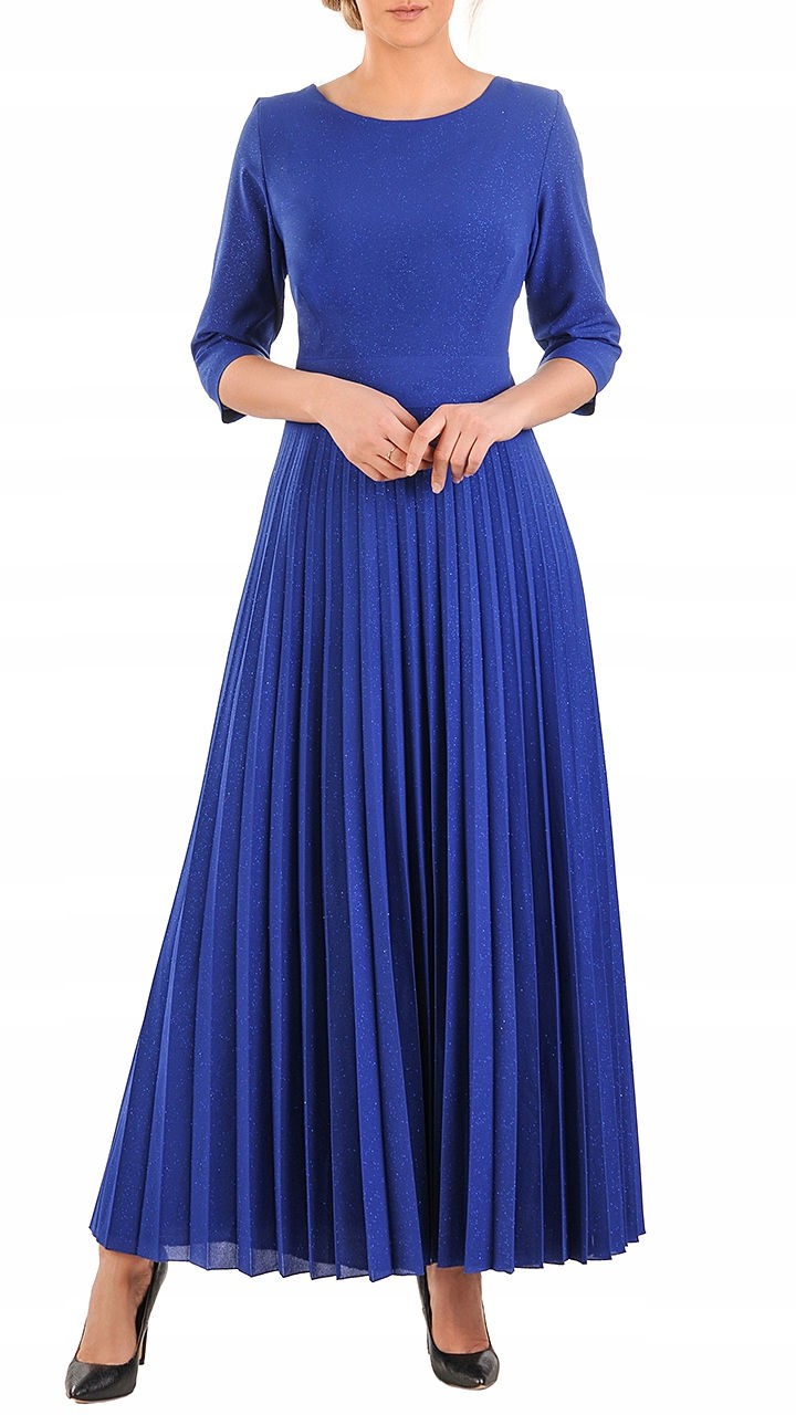 Plissiertes Maxikleid Olimpia