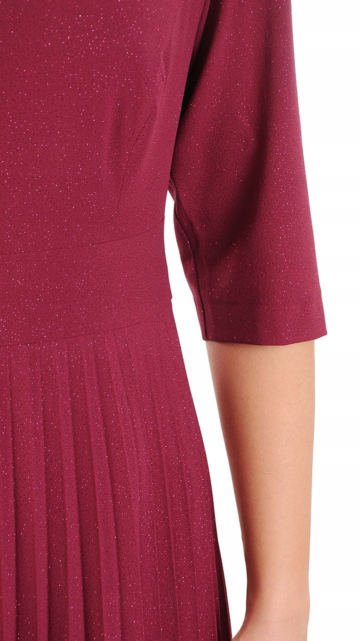 Elegancka długa sukienka Olimpia | color:czerwony