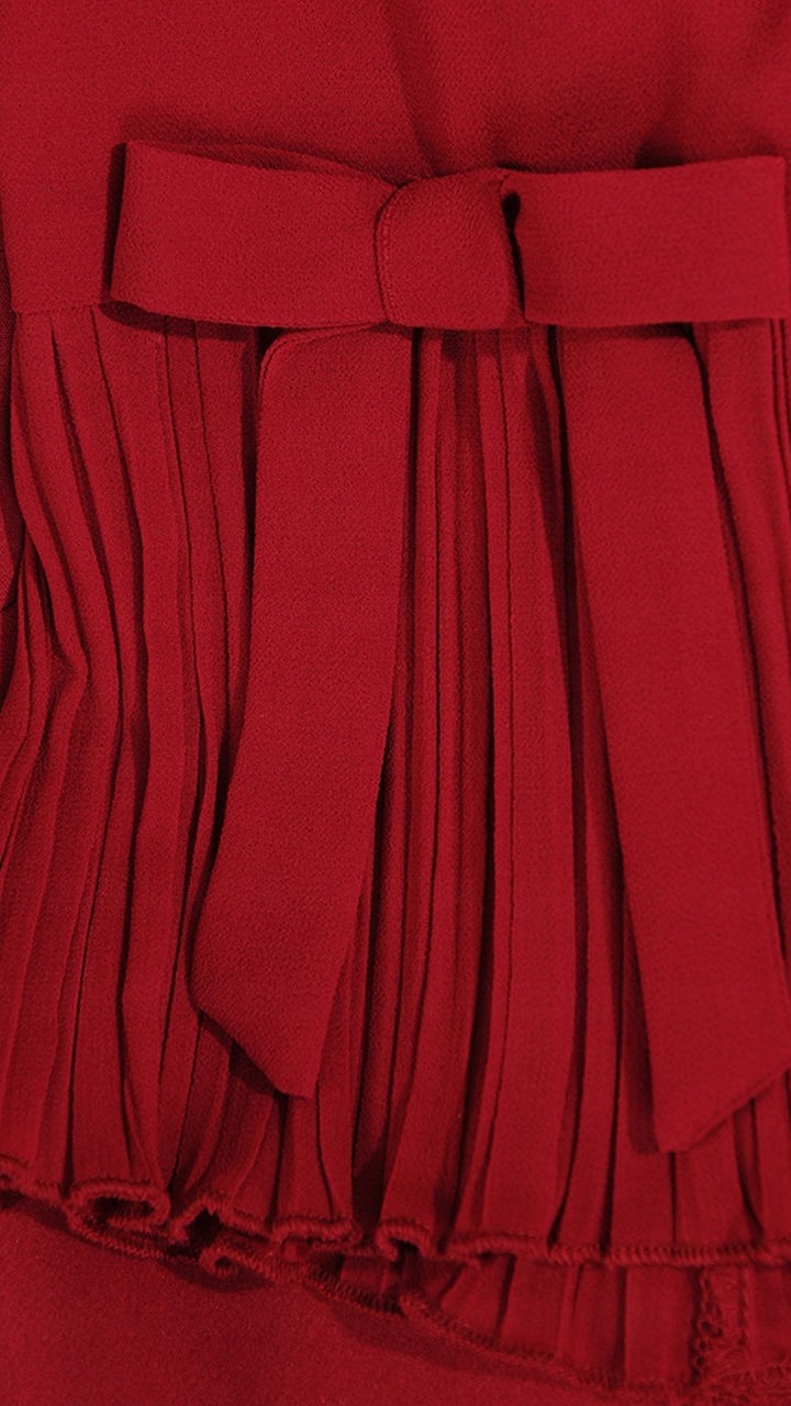 Elegancka sukienka Olivia | color:bordowy