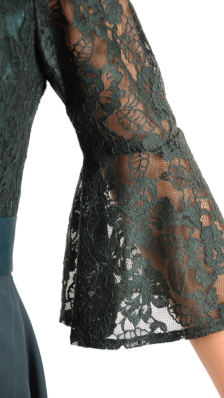 Elegancka sukienka Paris | color:zielony
