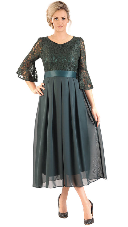 Elegancka sukienka Paris | color:zielony