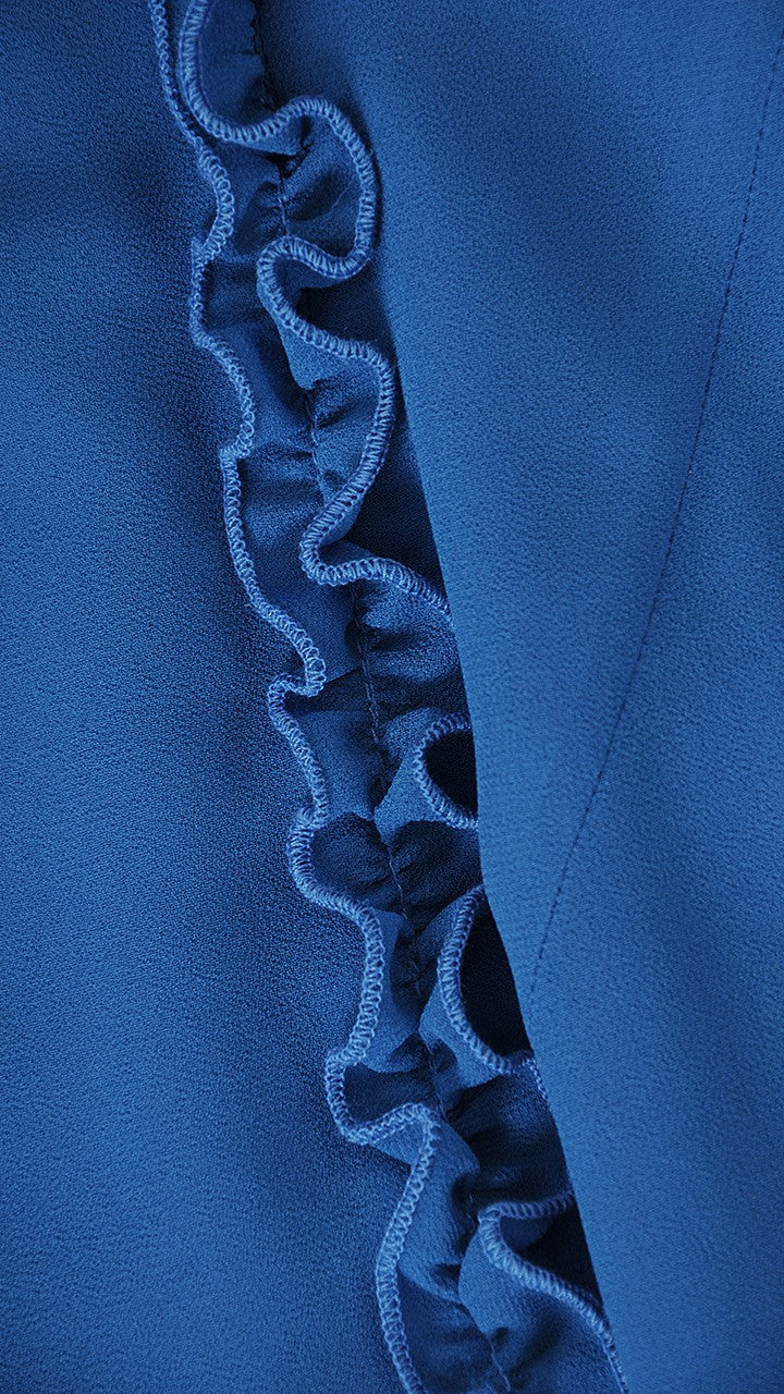 Sukienka Sandra letnia damska na wesele elegancka na komunie wizytowa | color:morski