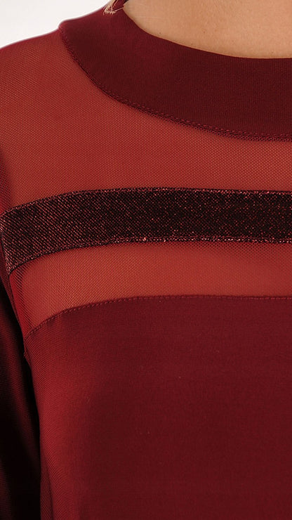 Scarlett Dress | color:bordowy