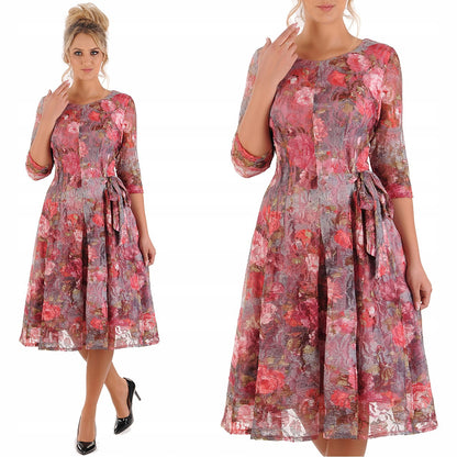 Elegancka sukienka w kwiaty Stella