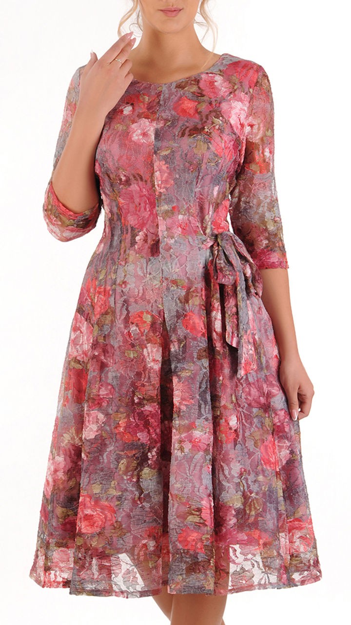 Midikleid Stella mit Blumenmuster